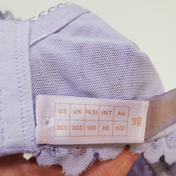 Savage x Fenty Balconette Bra 38DD Womens Savage Not Sorry Unlined Lace New - Picture 5 of 8